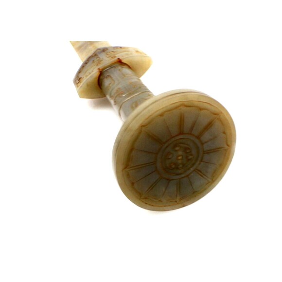 ⚔️  Jade Sword With Jade Scabbard Green 23.5” Good Condition ⚔️ - Picture 13 of 15